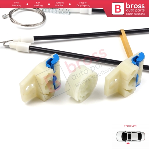 Power Window Regulator Repair Set Left for VW Golf MK5 A5 1K 1K1 2003-2009 3 Door Hatchback Coupe 1K3837461
