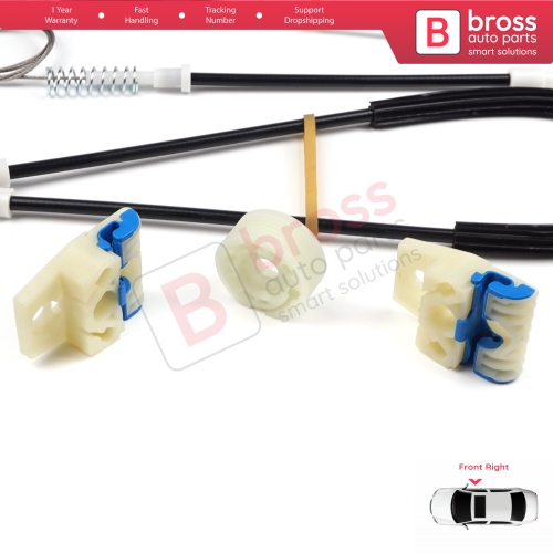 Power Window Regulator Repair Set Right for VW Golf MK5 A5 1K 1K1 2003-2009 3 Door Hatchback Coupe 1K3837462