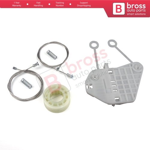 Power Window Regulator Repair Set Left for Smart Fortwo MK1 450 1998-2007 2/3-Door Coupe Cabrio Convertible C0002691V001