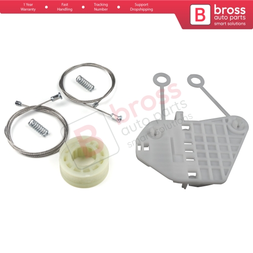 Power Window Regulator Repair Set Left for Smart Fortwo MK1 450 1998-2007 2/3-Door Coupe Cabrio Convertible C0002691V001