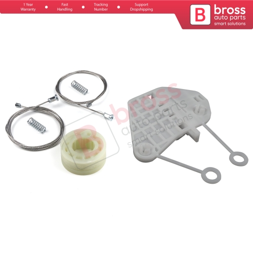 Power Window Regulator Repair Set Left for Smart Fortwo MK1 450 1998-2007 2/3-Door Coupe Cabrio Convertible C0002691V001