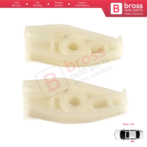 Rear Left Quarter Window Regulator Repair Clips for Renault Megane MK1 VW New Beetle 1Y7 Peugeot 206 2D 2-Door CC Coupe Cabrio