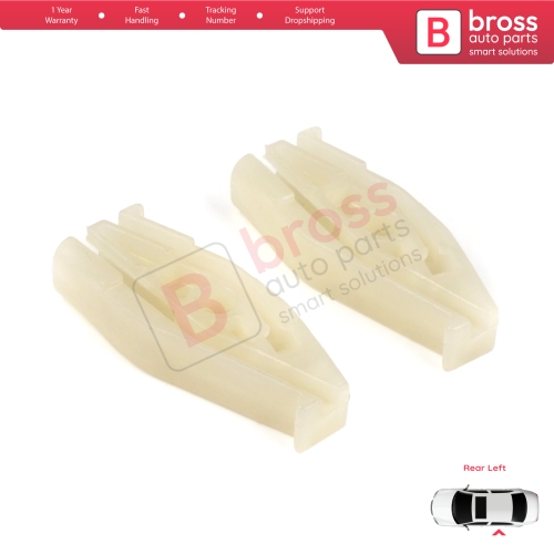 Rear Left Quarter Window Regulator Repair Clips for Renault Megane MK1 VW New Beetle 1Y7 Peugeot 206 2D 2-Door CC Coupe Cabrio