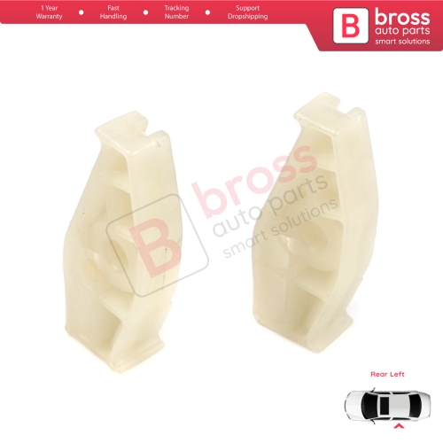 Rear Left Quarter Window Regulator Repair Clips for Renault Megane MK1 VW New Beetle 1Y7 Peugeot 206 2D 2-Door CC Coupe Cabrio