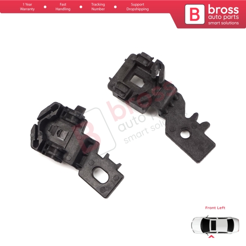 Window Regulator Repair Clips Set Front Left for Nissan Primera MK3 P12 WP12 2001-2008 Qashqai MK1 J10 NJ10 JJ10E 2006-2013 80771AV601