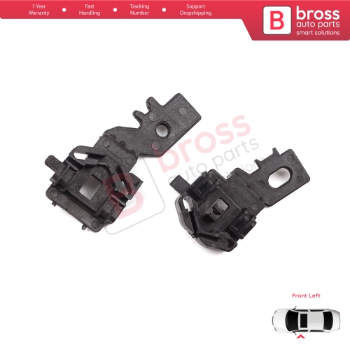Window Regulator Repair Clips Set Front Left for Nissan Primera MK3 P12 WP12 2001-2008 Qashqai MK1 J10 NJ10 JJ10E 2006-2013 80771AV601