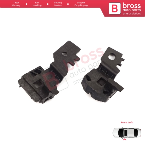 Window Regulator Repair Clips Set Front Left for Nissan Primera MK3 P12 WP12 2001-2008 Qashqai MK1 J10 NJ10 JJ10E 2006-2013 80771AV601