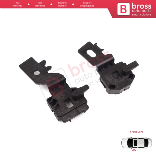 Window Regulator Repair Clips Set Front Left for Nissan Primera MK3 P12 WP12 2001-2008 Qashqai MK1 J10 NJ10 JJ10E 2006-2013 80771AV601
