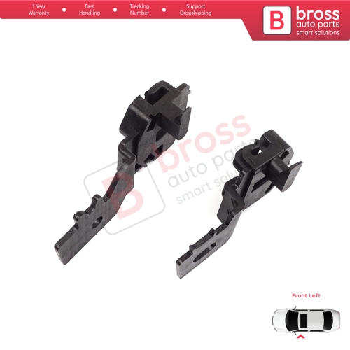 Window Regulator Repair Clips Set Front Left for Nissan Primera MK3 P12 WP12 2001-2008 Qashqai MK1 J10 NJ10 JJ10E 2006-2013 80771AV601