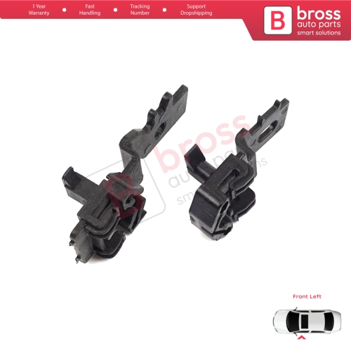 Window Regulator Repair Clips Set Front Left for Nissan Primera MK3 P12 WP12 2001-2008 Qashqai MK1 J10 NJ10 JJ10E 2006-2013 80771AV601