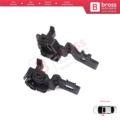 Window Regulator Repair Clips Set Front Left for Nissan Primera MK3 P12 WP12 2001-2008 Qashqai MK1 J10 NJ10 JJ10E 2006-2013 80771AV601