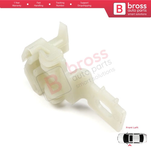 Window Regulator Repair Clips 2 Front Left for Nissan Primera P12 WP12 2001-2008 Qashqai MK1 J10 NJ10 JJ10E 2006-2013 80771AV601