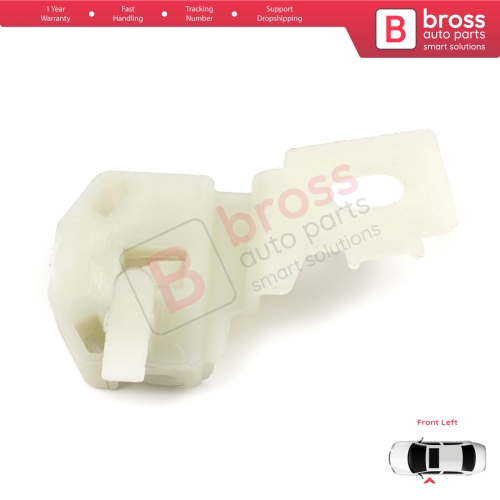 Window Regulator Repair Clips 2 Front Left for Nissan Primera P12 WP12 2001-2008 Qashqai MK1 J10 NJ10 JJ10E 2006-2013 80771AV601
