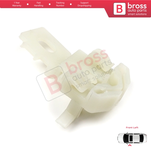 Window Regulator Repair Clips 2 Front Left for Nissan Primera P12 WP12 2001-2008 Qashqai MK1 J10 NJ10 JJ10E 2006-2013 80771AV601