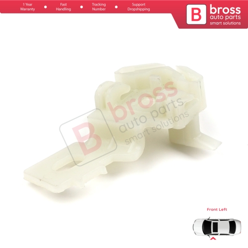Window Regulator Repair Clips 2 Front Left for Nissan Primera P12 WP12 2001-2008 Qashqai MK1 J10 NJ10 JJ10E 2006-2013 80771AV601