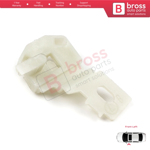 Window Regulator Repair Clips 2 Front Left for Nissan Primera P12 WP12 2001-2008 Qashqai MK1 J10 NJ10 JJ10E 2006-2013 80771AV601