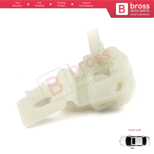 Window Regulator Repair Clips 2 Front Left for Nissan Primera P12 WP12 2001-2008 Qashqai MK1 J10 NJ10 JJ10E 2006-2013 80771AV601