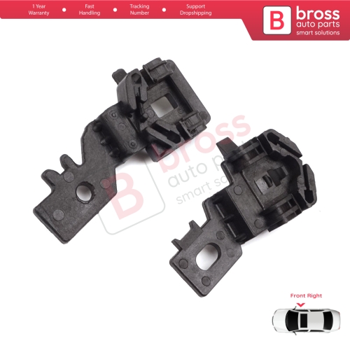 Window Regulator Repair Clips Set Front Right for Nissan Primera MK3 P12 WP12 2001-2008 Qashqai MK1 J10 NJ10 JJ10E 2006-2013 80770AV601