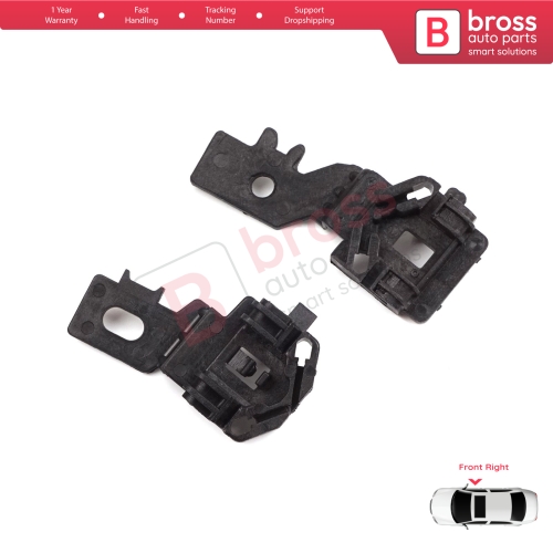 Window Regulator Repair Clips Set Front Right for Nissan Primera MK3 P12 WP12 2001-2008 Qashqai MK1 J10 NJ10 JJ10E 2006-2013 80770AV601