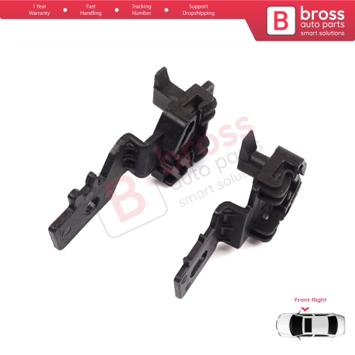 Window Regulator Repair Clips Set Front Right for Nissan Primera MK3 P12 WP12 2001-2008 Qashqai MK1 J10 NJ10 JJ10E 2006-2013 80770AV601