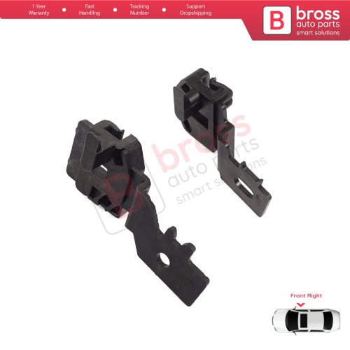 Window Regulator Repair Clips Set Front Right for Nissan Primera MK3 P12 WP12 2001-2008 Qashqai MK1 J10 NJ10 JJ10E 2006-2013 80770AV601
