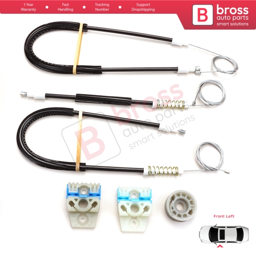 Power Window Regulator Repair Set Front Left for VW Passat B6 3C 3C2 3C5 2005-2011 4/5 Door 3C1837461