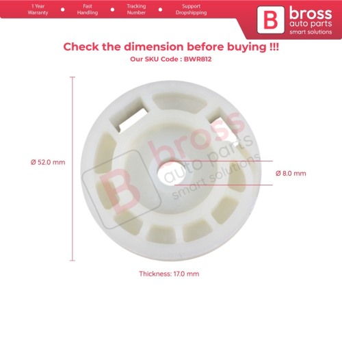 Window Regulator Wheel Left or Right for Renault Scenic 1 Megane 1 1996-2003