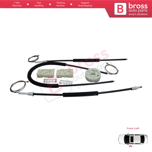 Power Window Regulator Repair Set Front Left for Citroen C4 Picasso MK1 UD Grand UA 2006-2013 MPV 9221CV