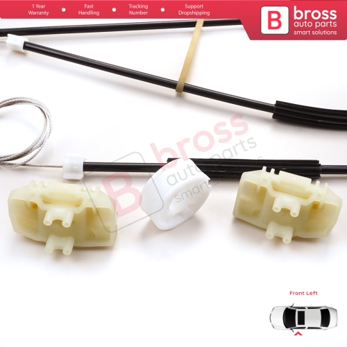 Power Window Regulator Repair Set Left for Seat Ibiza MK4 6J5 6P1 6J1 6P5 2008-2017 2/3 Door HB Coupe 6J3837401