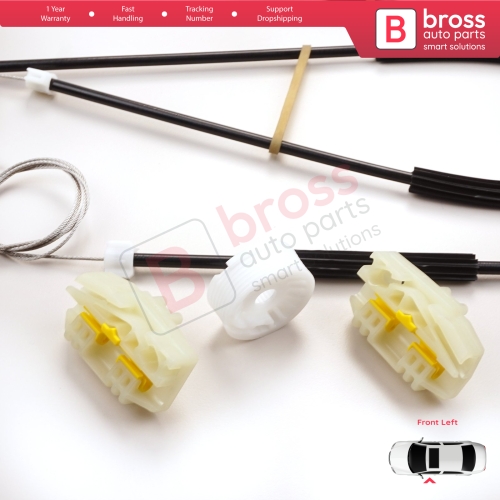 Power Window Regulator Repair Set Left for Seat Ibiza MK4 6J5 6P1 6J1 6P5 2008-2017 2/3 Door HB Coupe 6J3837401