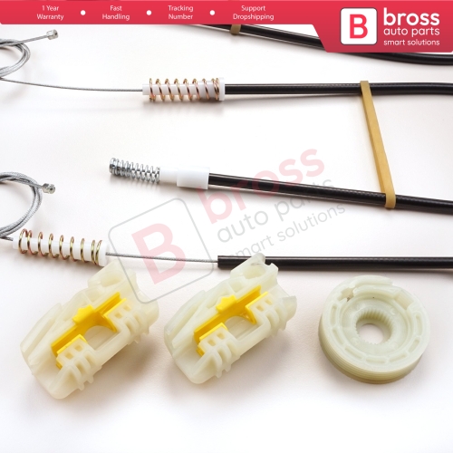 Power Window Regulator Repair Set Front Right Door for Land Rover Freelander MK1 L314 LN 1997-2006 3/5 Door LR006371 
