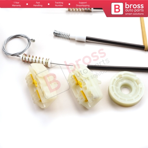Power Window Regulator Repair Set Front Right Door for Land Rover Freelander MK1 L314 LN 1997-2006 3/5 Door LR006371 