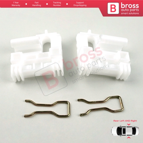 Power Window Regulator Repair Clips Rear Left Right for Jeep Liberty Cherokee KJ 2002-2007