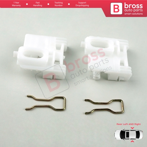 Power Window Regulator Repair Clips Rear Left Right for Jeep Liberty Cherokee KJ 2002-2007