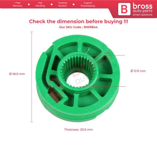 Window Regulator Wheel Front Right Door for Audi A3 A4 A6