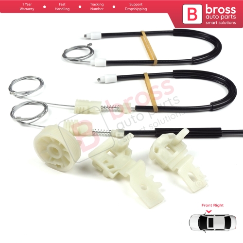 Power Window Regulator Repair Set Front Right for Nissan Primera P12 WP12 2001-2008 4/5 Door 80770AV601