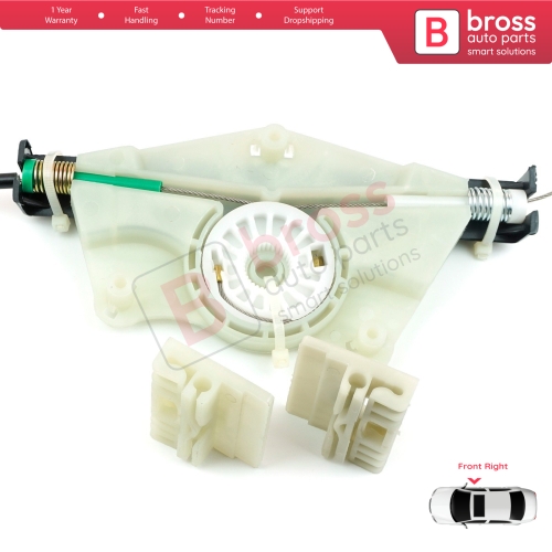 Power Window Regulator Repair Set Front Right for VW Touareg MK1 7L Porsche Cayenne 9PA 955 957 2002-2010 7L0837462