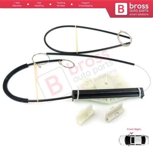 Power Window Regulator Repair Set Front Right for VW Touareg MK1 7L Porsche Cayenne 9PA 955 957 2002-2010 7L0837462