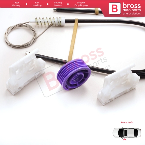 Power Window Regulator Repair Set Front Left for Citroen C5 MK2 MK3 RD/TD RC RD RW 2007-2018 4/5 Door 9675899080