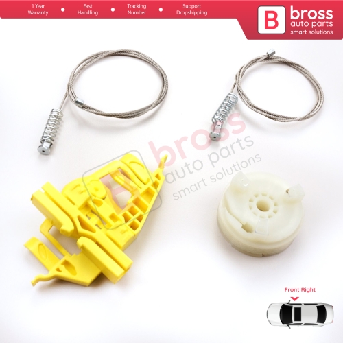 Window Regulator Repair Kit Front Right Door for Fiat Doblo MK2 263 2010-2020 Opel Combo D 51810879