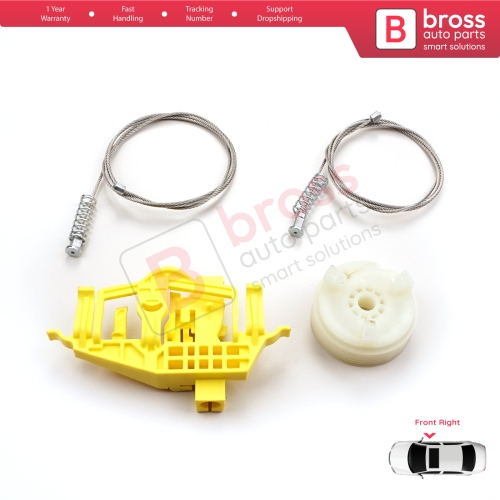 Window Regulator Repair Kit Front Right Door for Fiat Doblo MK2 263 2010-2020 Opel Combo D 51810879
