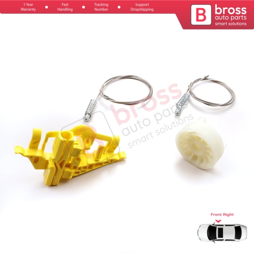 Window Regulator Repair Kit Front Right Door for Fiat Doblo MK2 263 2010-2020 Opel Combo D 51810879