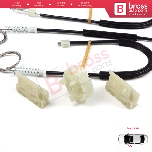 Window Regulator Repair Kit Left Door for Citroen DS3 Crossback SA SB 2009-On 3-Door HB Convertible 9221FX