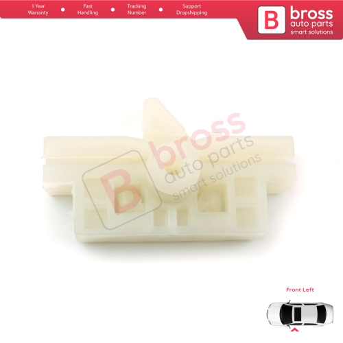 Window Regulator Repair Clips Front Left for Fiat Fiorino Qubo MK3 225 Peugeot Bipper Citroen Nemo AA 2008-2024 MPV Van 9221EP