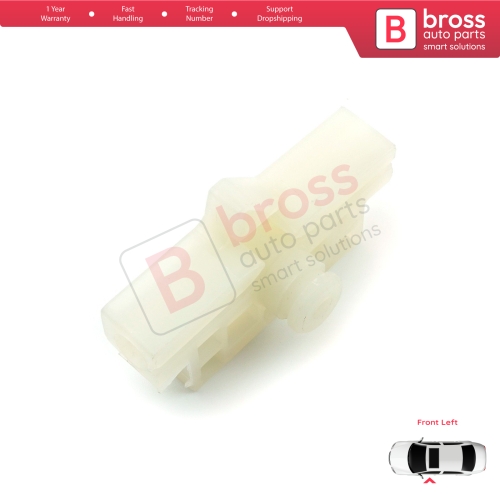 Window Regulator Repair Clips Front Left for Fiat Fiorino Qubo MK3 225 Peugeot Bipper Citroen Nemo AA 2008-2024 MPV Van 9221EP