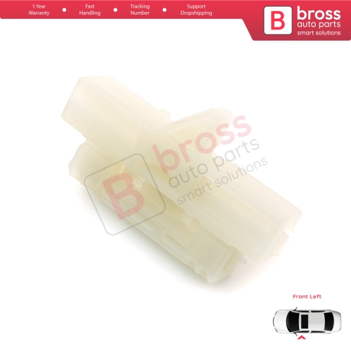 Window Regulator Repair Clips Front Left for Fiat Fiorino Qubo MK3 225 Peugeot Bipper Citroen Nemo AA 2008-2024 MPV Van 9221EP
