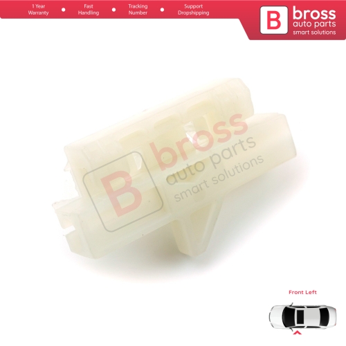 Window Regulator Repair Clips Front Left for Fiat Fiorino Qubo MK3 225 Peugeot Bipper Citroen Nemo AA 2008-2024 MPV Van 9221EP