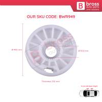 Window Regulator Wheel Rear or Front Right for Audi A6 Q7 Mercedes Axor VW Sharan Alhambra Ford Transit Connect Rear Left for BMW X5