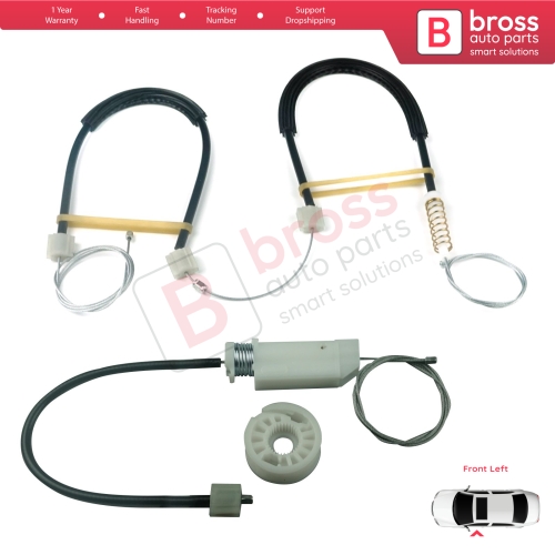 Window Regulator Repair Kit Front Left for Mercedes CLS Class C219 W219 2004-2011 A2197200746