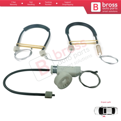 Window Regulator Repair Kit Front Left for Mercedes CLS Class C219 W219 2004-2011 A2197200746